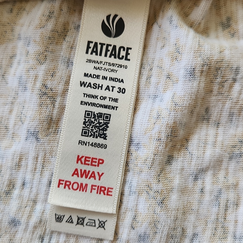 Fat Face Women's Cotton Floral T-Shirt Size 18 - Picture 5 of 12